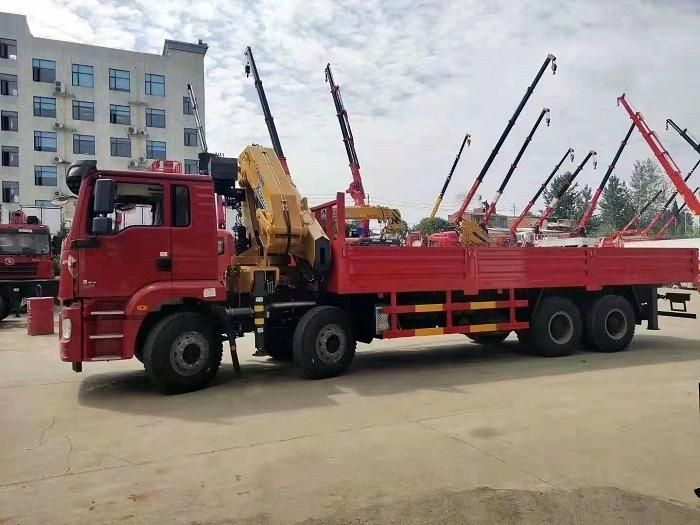 Shacman 8X4 Truck Mounted Crane 25tons Kunckle Boom Palfinger Crane