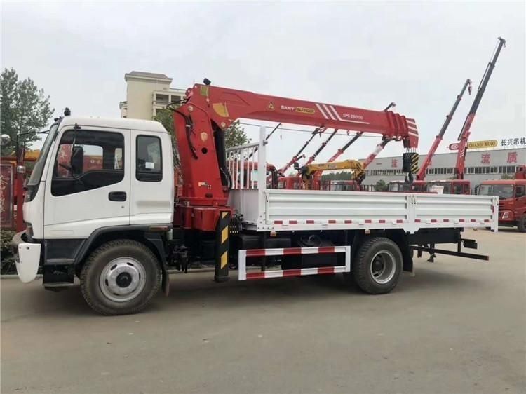 Good Quality Isuzu Ftr 4X2 Type Euro 5 Tower Sany Crane Truck for Sale