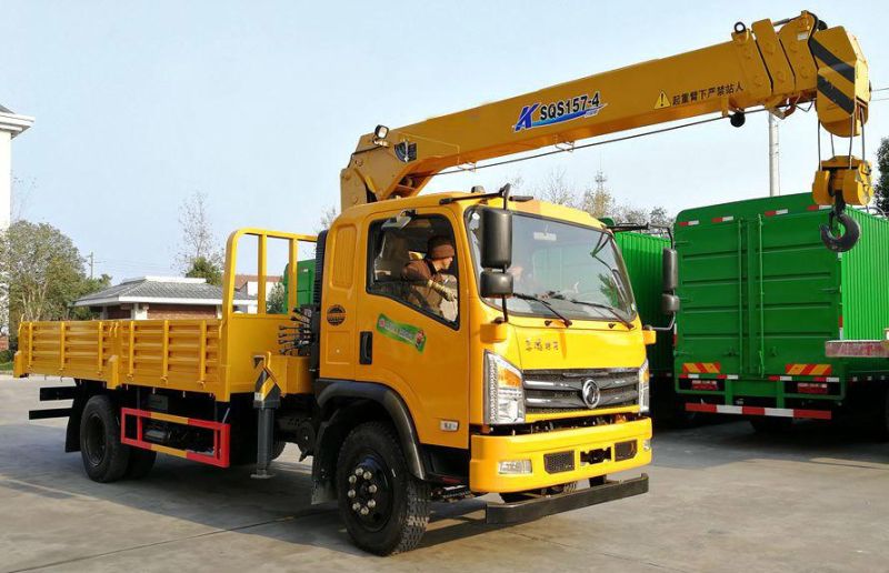 Straight Arm Truck Mounted Mobile Crane 8tons Heavy Duty Telescoping Boom Crane Truck