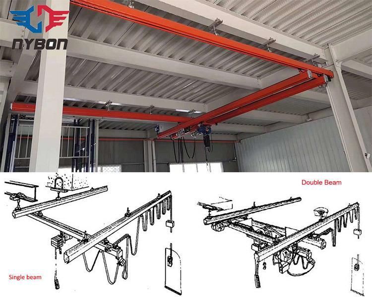 Light Weight Monorail Overhead Crane System with Chain Hoist