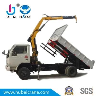 Factory 3.2 ton knuckle boom truck mounted lorry crane SQ80ZB2 cheap price for sale