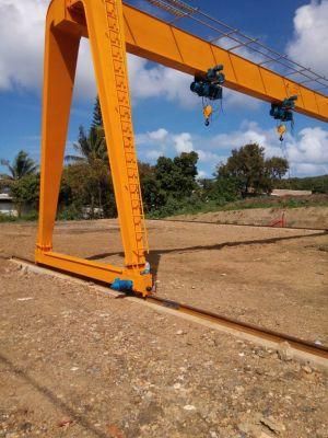 High Quality 10t 15t 20ton Mg Double Girder Beam Mobile Hook Gantry Crane