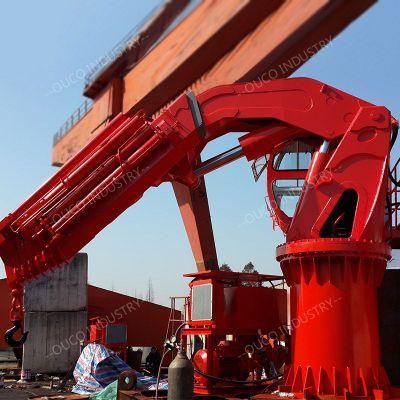 Ouco Customized 5t Marine Crane Knuckle Boom Telescopic, High Quality Crane