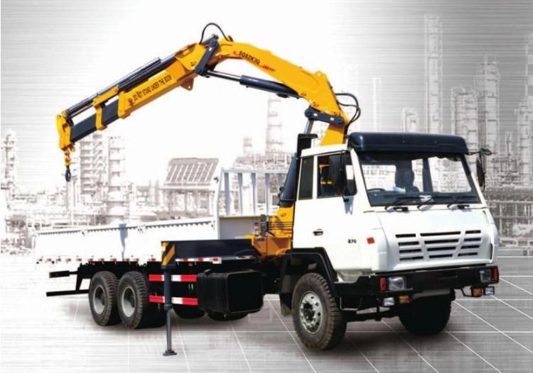Chinese Foldable Arm Truck-Mounted Crane 8 Ton Small Truck Mounted Crane for Sale Sq8zk3q
