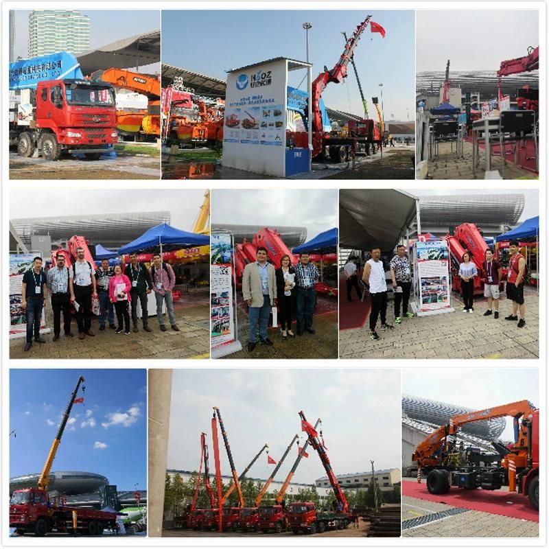 Crane manufacturer 38 ton truck mounted knuckle boom cargo crane