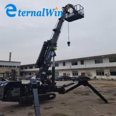 3 Ton Mini Narrow Spare Electric Crawler Crane 3.0 Spider Crane