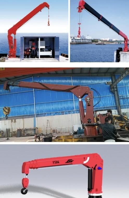 Telescopic Boom Marine Small Fish Boat Crane