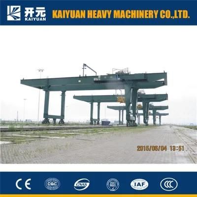 Double Girder Rubber Tyre Design Calculation Gantry Crane 16 Ton