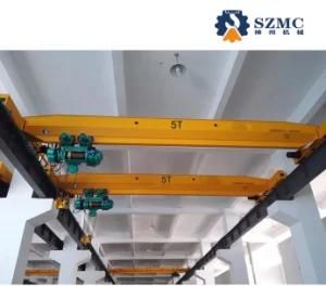 Low Cost High Performance 5 Ton Overhead Crane with Hoist for Warehouse