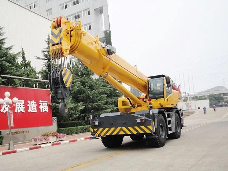 2022 New Rt50 50 Ton Rough Terrain Mobile Crane with 38m Main Boom