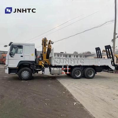 Sinotruk HOWO 6X4 Cargo Truck with 12 Tons Knuckle Boom Crane Mounted Crane Truck
