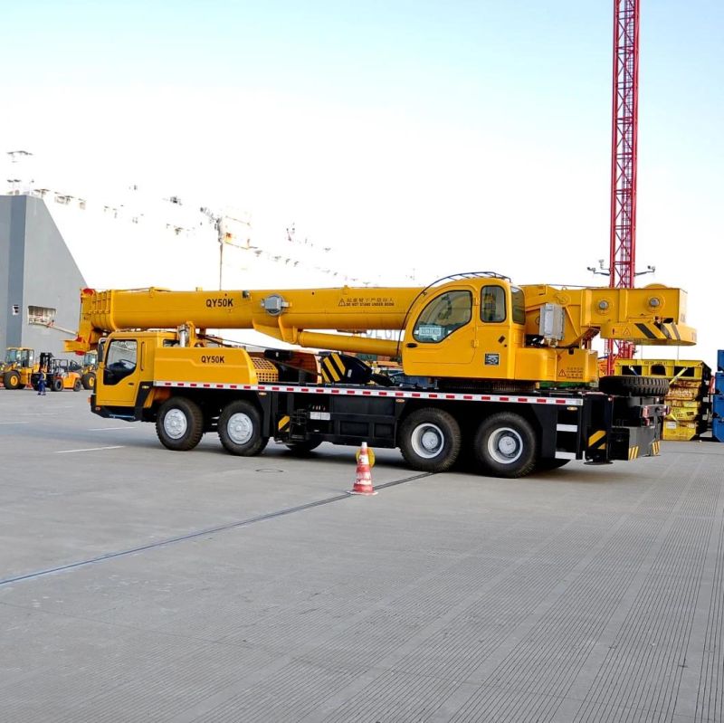 New 50 Ton Mobile Crane Telescopic Boom Truck Crane Qy50kd