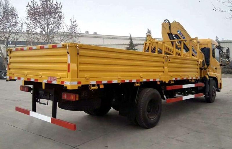 6t 7t 8t Dongfeng Foton HOWO Lifting Machinery Hydraulic Hois Ting Knuckle Ceane Truck Lorry Mounted Crane Truck Mounted Lifting Conveyor Truck