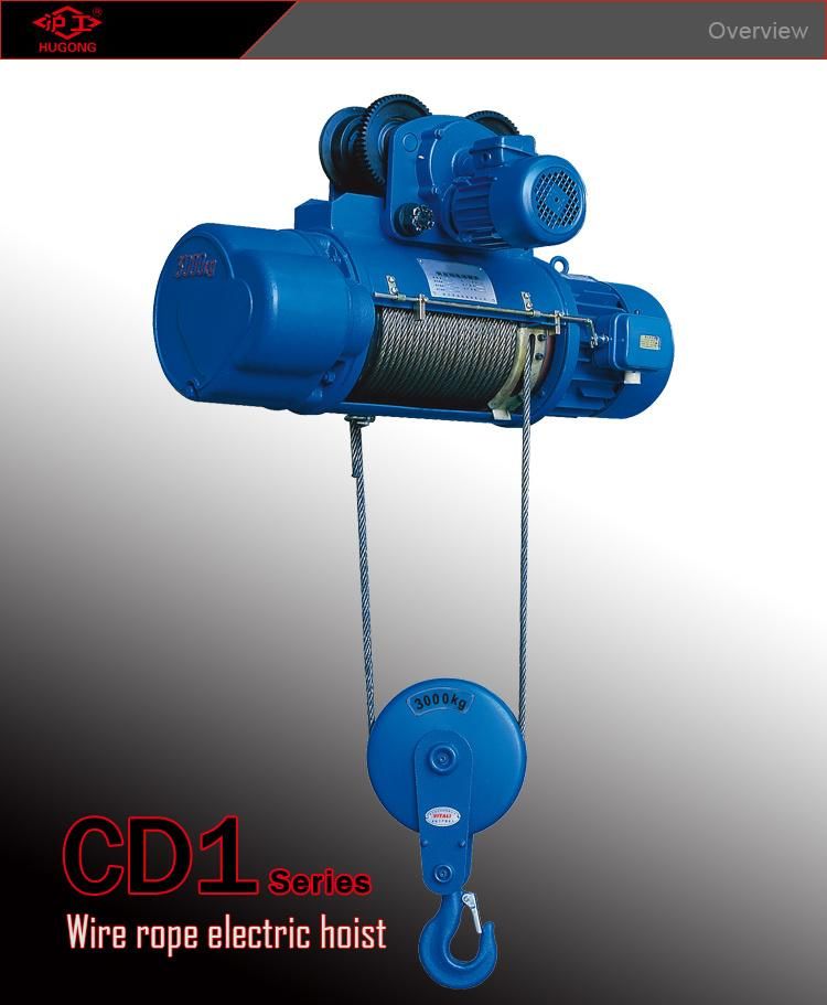 Construction Hoist Electric Wire Rope Block Hoist (CD1/ MD1)