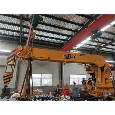 16ton Hydraulic Arm Boat Marine Deck Boom Crane with Winch