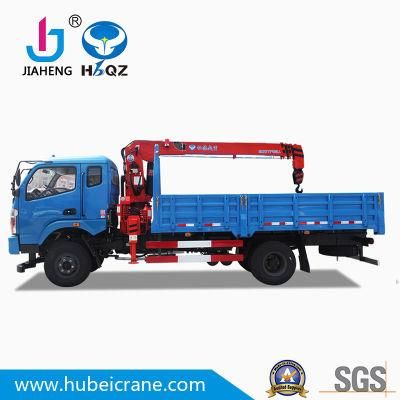 China HBQZ Telescopic Boom Truck Mounted Hydraulic Crane 4 Ton