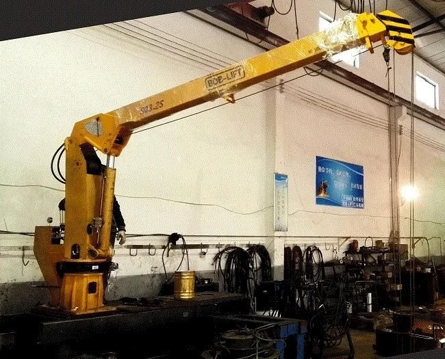 2 Ton Telescopic Boom Small Marine Ship Crane