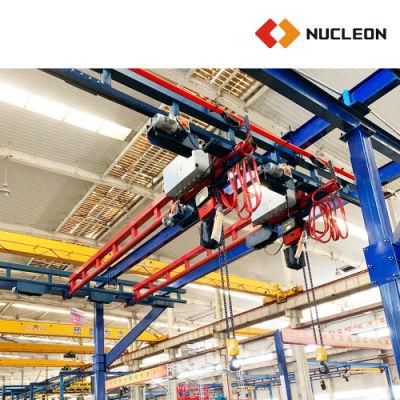 Nucleon Cost Effective 100kg 300kg 500kg Overhead Monorail Lifting Equipment for Workshop