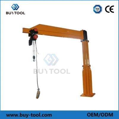 Slewing Pedestal Boom Single Jib Hoist Swivel Jib Crane