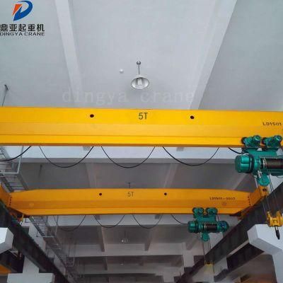 Dy Factory Electric Single Girder 50ton Overhead Bridge Crane