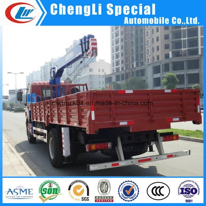 Dong Feng I′suzu Foton HOWO 5tons Mini Hydraulic Straight Arm Crane Truck for Sale