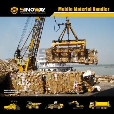 Mobile Port Grabbing Crane 12ton Material Handlers with Multi-Tine Grapple