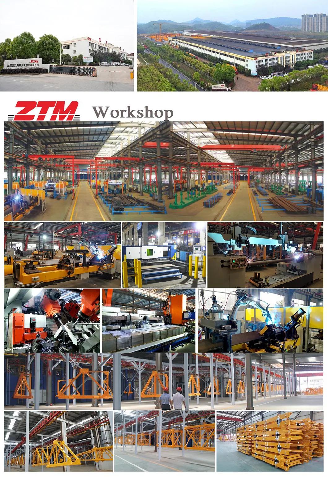 Ztm5522 Construction Machinery 14t Flat-Top / Luffing Jib Tower Crane