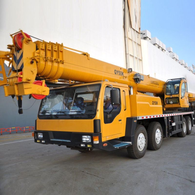 Official 50 Ton Hydraulic Truck Lifting Crane Hoist Mobile Crane Qy50kd