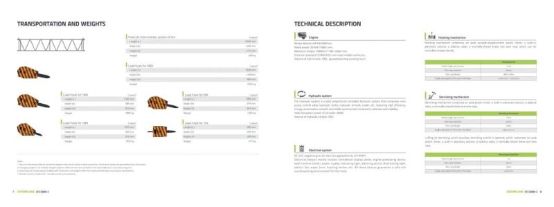 Zoomlion Zcc2600-2 New Product 260 T Crawler Crane with Lattice Boom