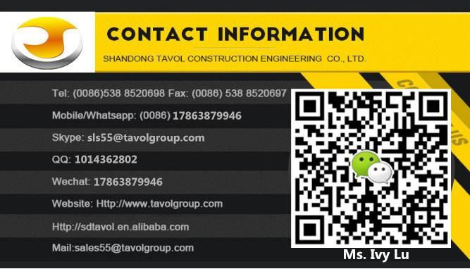 Tavol Brand 6516 10t Tower Crane with Spare Part for Sale