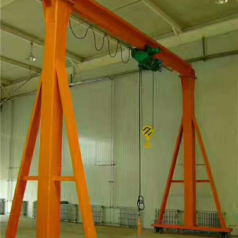 China Manual Push Small Mobile Adjustable a Frame Mini Gantry Crane