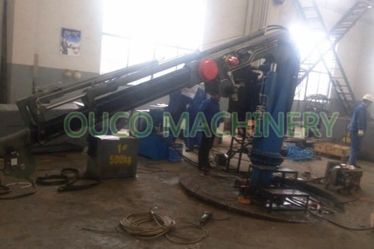 Ouco Custom 1t Small Yacht Crane Very Space Saving