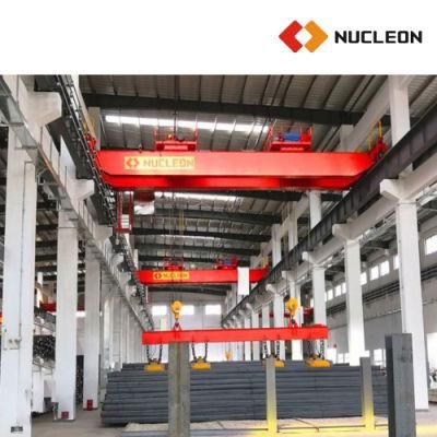 Heavy Duty 5t 6.3t 7.5t 8t 10t 12.5t Double Girder Eot Electromagnetic Crane for Rebar Mill