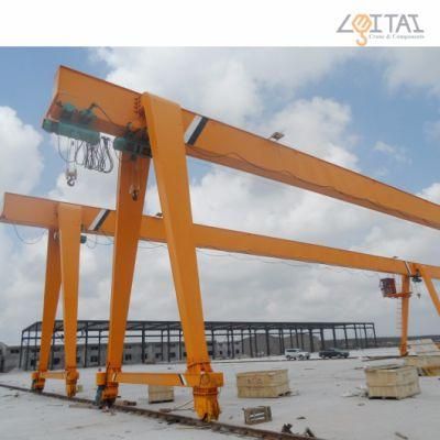 Fem Standard 12.5t Box Type Single Girder Gantry Crane with Electric Hoist