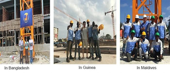 Construction Use Tower Crane Free Standing Height with Cheap Price