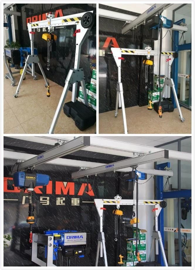 European 500kg Aluminium Portable Gantry Crane