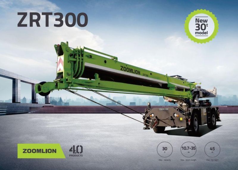 Zoomlion 30t Rough Terrain Crane Zrt300 with Lowest Price