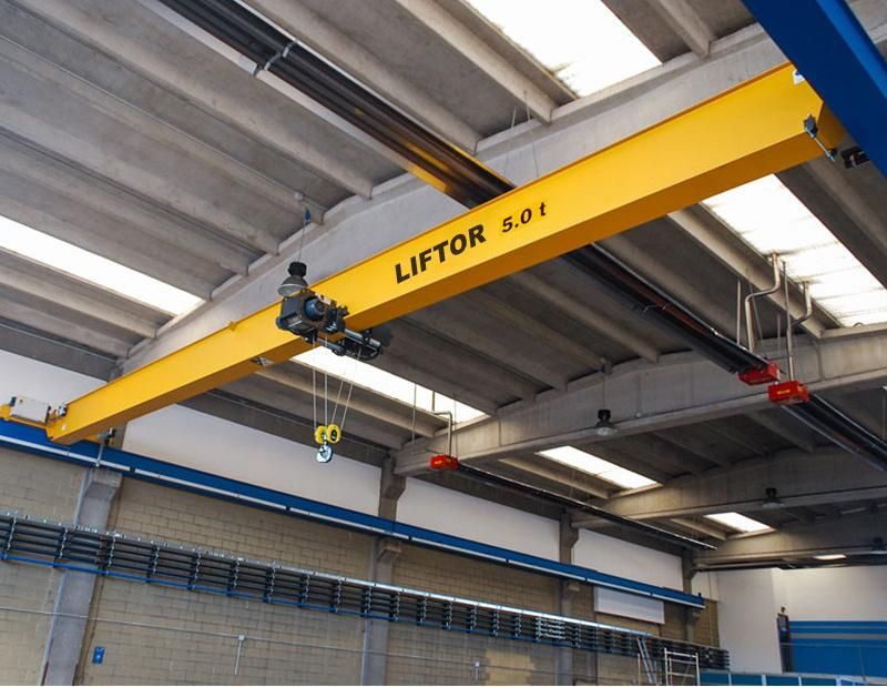 Liftor CE Certificate Europe Style Bridge Crane 1 2 3 5 10 Ton Single Girder Overhead Crane Price for Sale