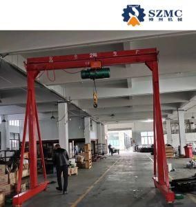 500kg Indoor Workshop Mini Small Portable Mobile Gantry Crane for Sale