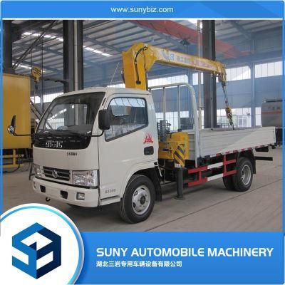Dongfeng Telescoping Boom Crane Truck Mounted Crane Small 4*2 2 3 4 5 6 Ton for Sale