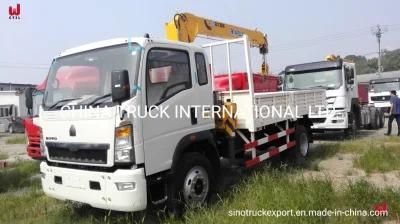 HOWO 10 Ton Telescopic Boom Truck Mounted Crane