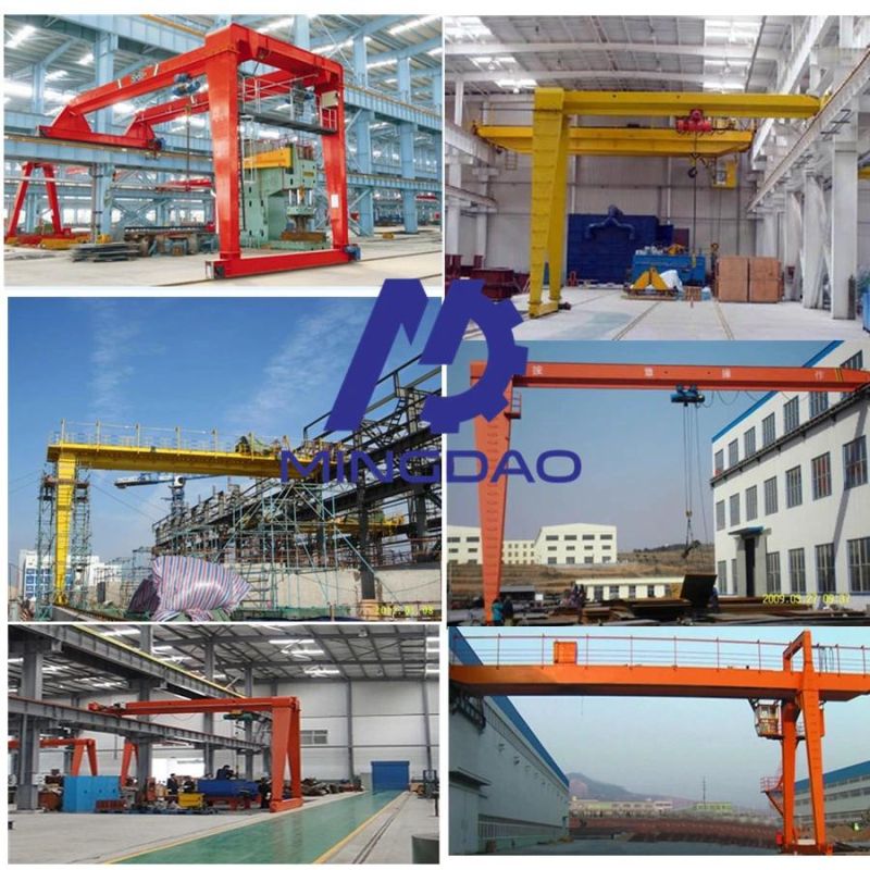 Bmg Model Double Girder/Beam Semi/Half Gantry Crane