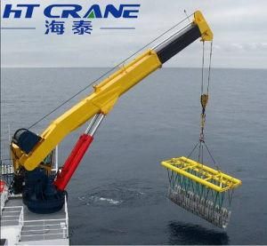 5ton 10ton Marine Hydraulic Telescopic Boom Pedestal Crane