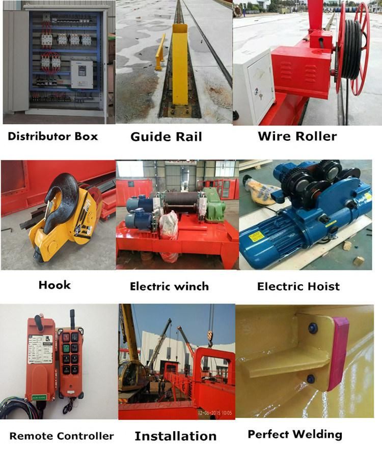 5ton 10ton 15ton Traveling Electric Hoist Semi-Gantry Crane with SGS