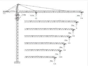 Tower Crane Qtz200 (6024-12) 12 Tons Max Load