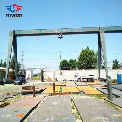 Electric Hoist Type Single Girder Gantry Crane with Two Years Spare Parts