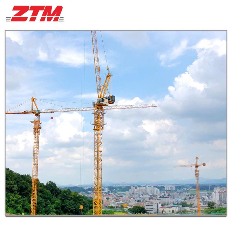 Ztm L376-20t High Quality Construction Passenger Good Hoist Equipment Mobile Luffing Jib Hydraulic Tower Crane HS Code and Rates Hire Zimbabwe