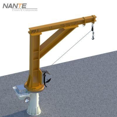 High Quality 1t Manual Marine Davit Crane with Fem Standard for Boat