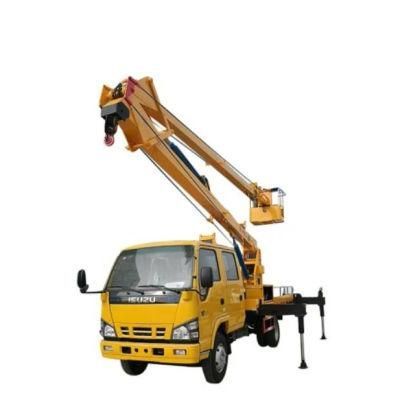 Used Isuzu 4X2 6-Wheeler Overhead Working Manlifter Bucket Aerial Work Platform Truck