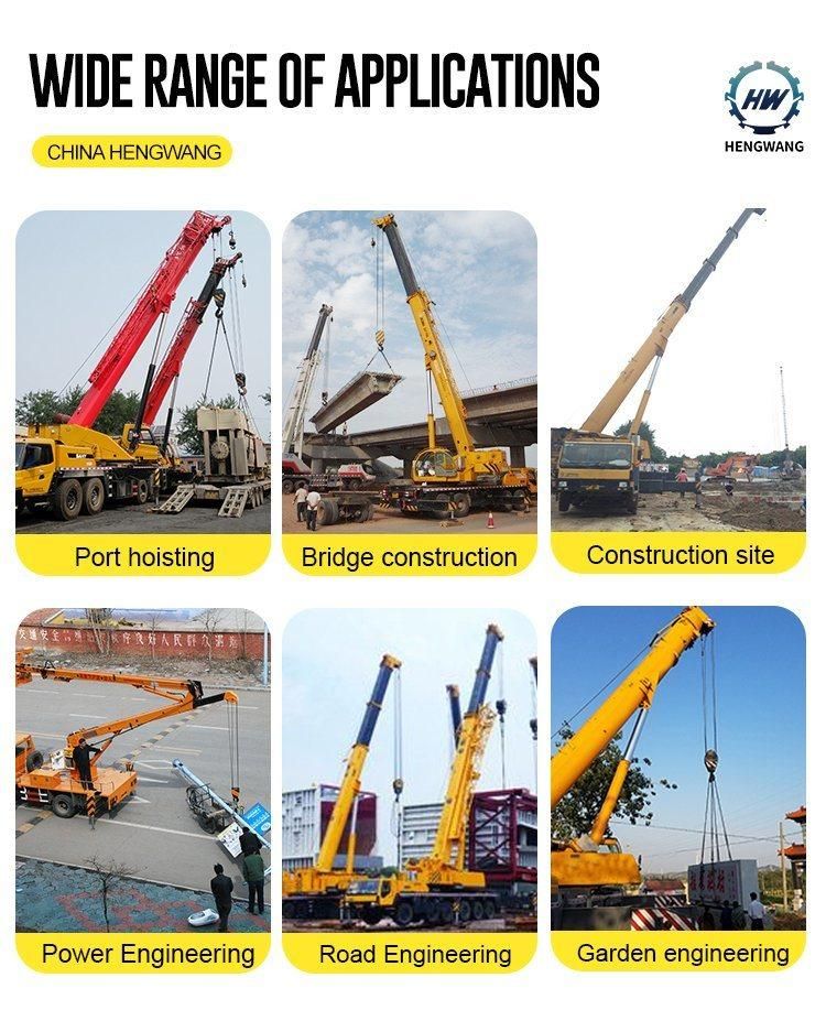 Wheeled Mobile Crane Max Lifting Height 31m Straight Telescopic Stiff Boom Cargo Truck Mounted Crane